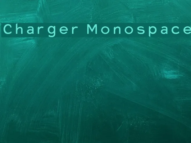 Charger Monospace Example 1