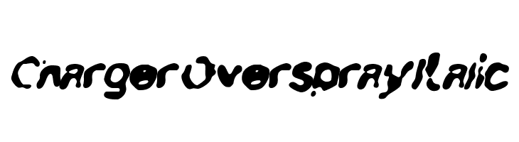 Charger Overspray Italic  لخطوط تنزيل
