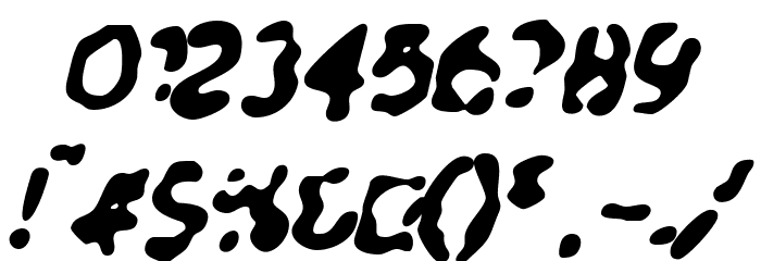Charger Overspray Italic Font OTHER CHARS