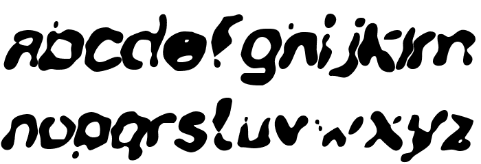 Charger Overspray Italic Font LOWERCASE