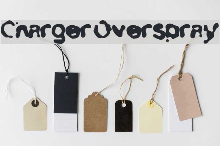 Charger Overspray Font examples