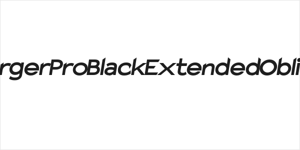 Charger Pro Black Extended Oblique Logo