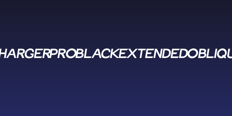 Charger Pro Black Extended Oblique Social Header