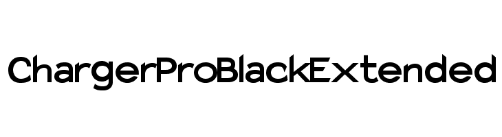 Charger Pro Black Extended  font caratteri gratis