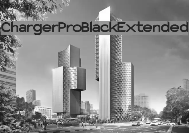 Charger Pro Black Extended Font examples