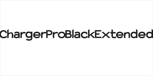Charger Pro Black Extended Logo