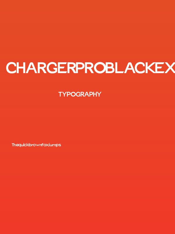 Charger Pro Black Extended Poster