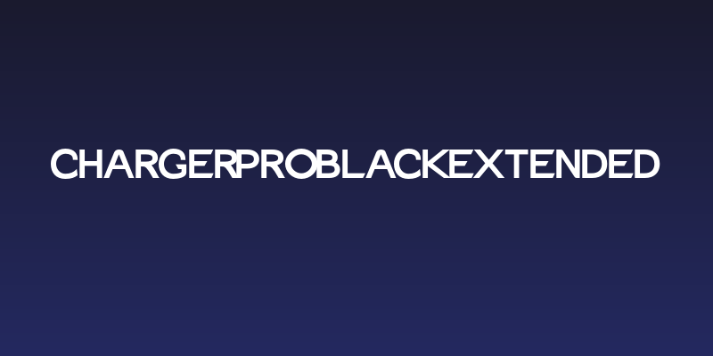 Charger Pro Black Extended Social Header