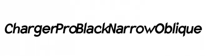Charger Pro Black Narrow Oblique  baixar fontes gratis