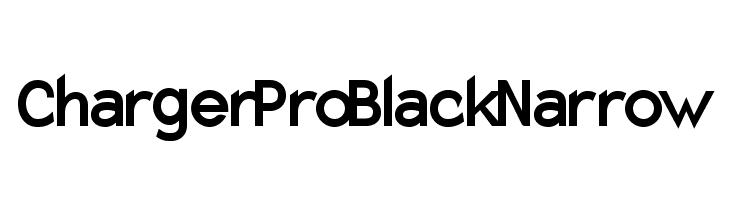 Charger Pro Black Narrow  font caratteri gratis