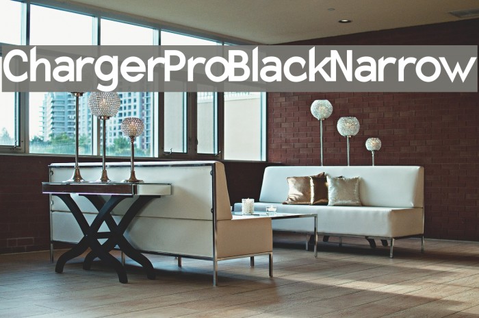 Charger Pro Black Narrow Font examples
