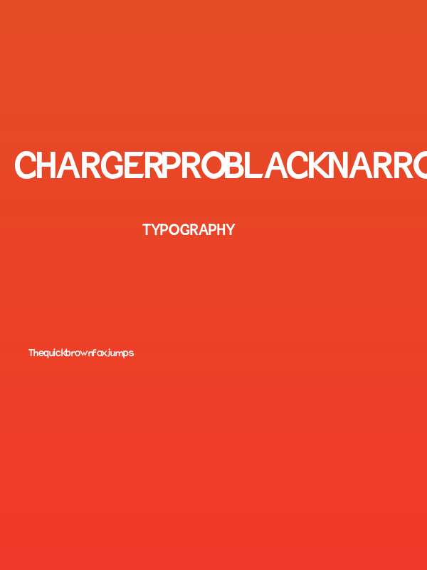 Charger Pro Black Narrow Poster