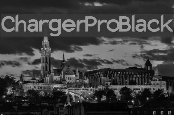 Charger Pro Black Font examples