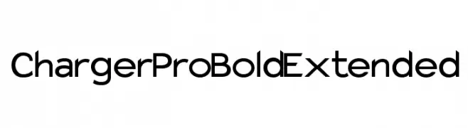 Charger Pro Bold Extended  baixar fontes gratis