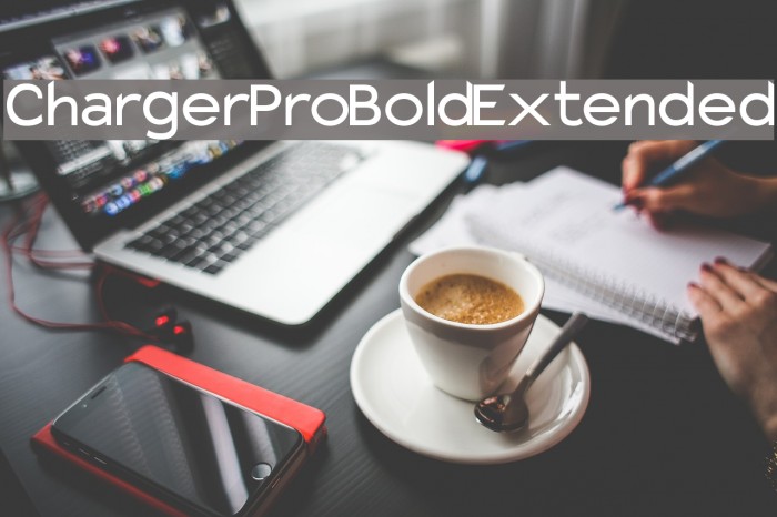 Charger Pro Bold Extended Font examples
