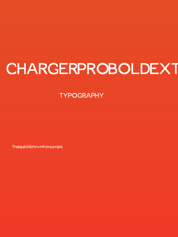 Charger Pro Bold Extended Poster
