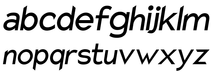 Charger Pro Bold Narrow Oblique Font LOWERCASE