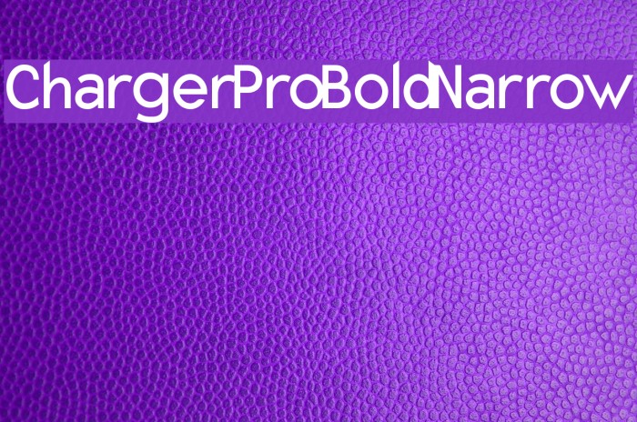 Charger Pro Bold Narrow Font examples