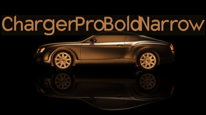 Charger Pro Bold Narrow Font examples