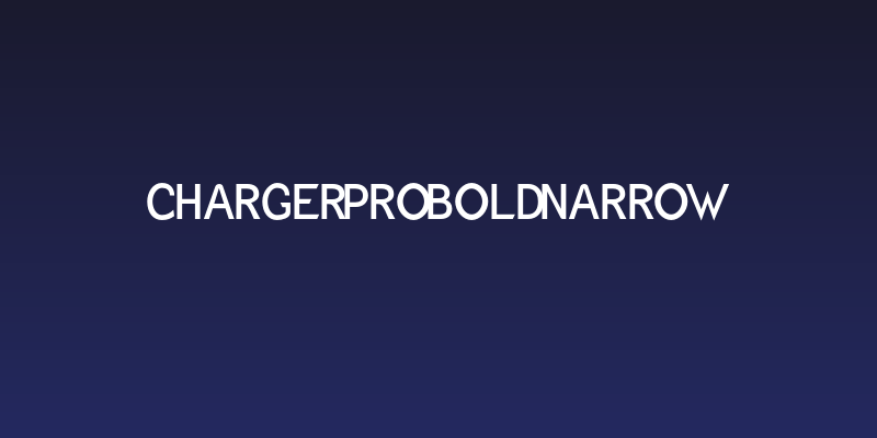 Charger Pro Bold Narrow Social Header