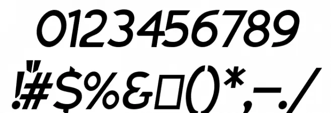 Charger Pro Bold Oblique Font OTHER CHARS