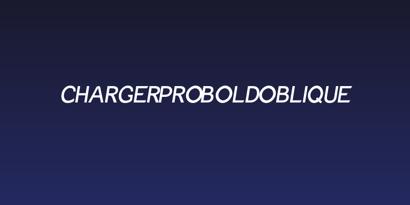 Charger Pro Bold Oblique Social Header
