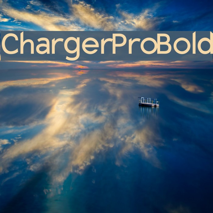 Charger Pro Bold Font examples