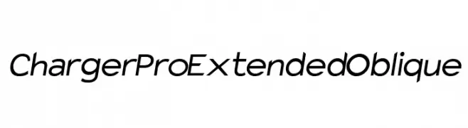 Charger Pro Extended Oblique  baixar fontes gratis
