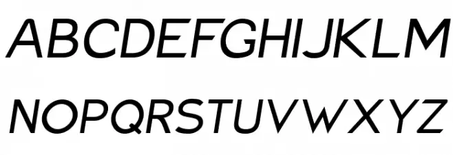 Charger Pro Extended Oblique フォント 大文字