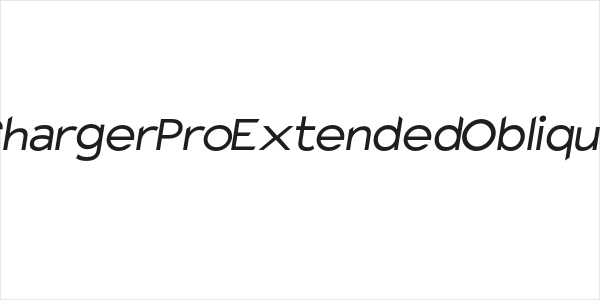 Charger Pro Extended Oblique Logo