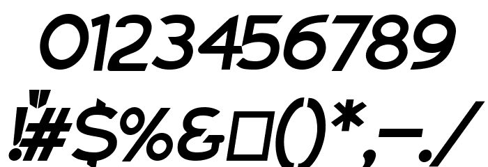 Charger Pro Extrabold Extended Oblique Font OTHER CHARS
