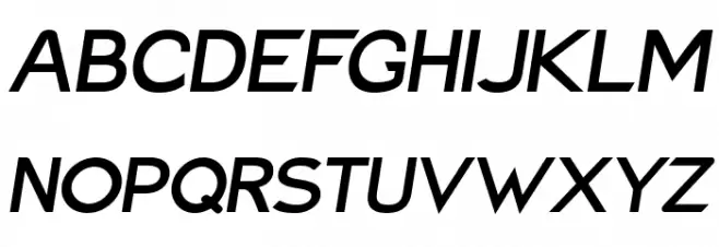Charger Pro Extrabold Extended Oblique Schriftart Groß