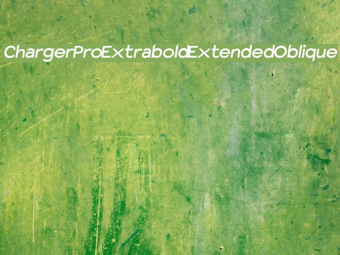 Charger Pro Extrabold Extended Oblique Font examples
