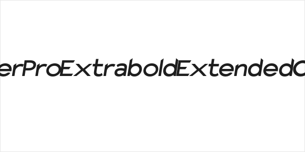 Charger Pro Extrabold Extended Oblique Logo
