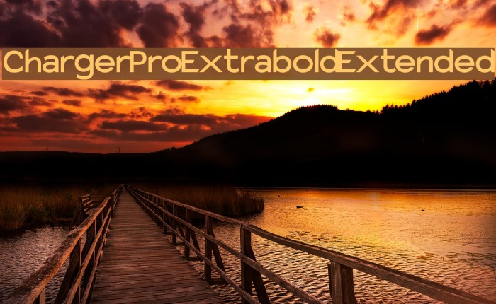 Charger Pro Extrabold Extended Font examples