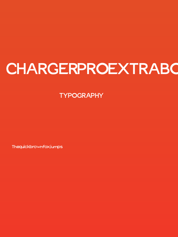 Charger Pro Extrabold Extended Poster