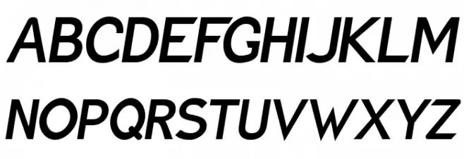 Charger Pro Extrabold Narrow Oblique Schriftart Groß