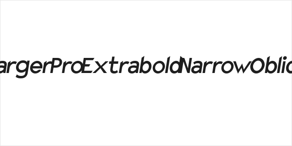 Charger Pro Extrabold Narrow Oblique Logo