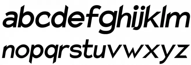 Charger Pro Extrabold Narrow Oblique Schriftart Kleinbuchstaben