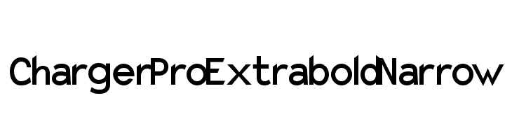 Charger Pro Extrabold Narrow  免费字体下载
