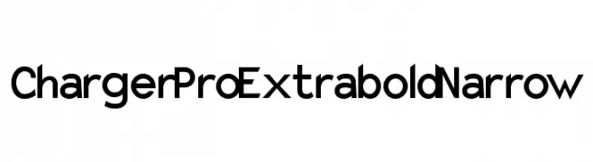 Charger Pro Extrabold Narrow  font caratteri gratis