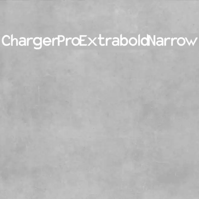 Charger Pro Extrabold Narrow Font examples