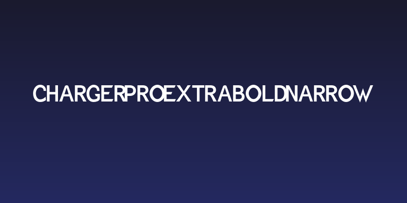 Charger Pro Extrabold Narrow Social Header