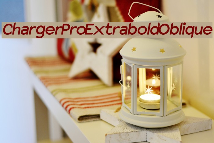 Charger Pro Extrabold Oblique Font examples