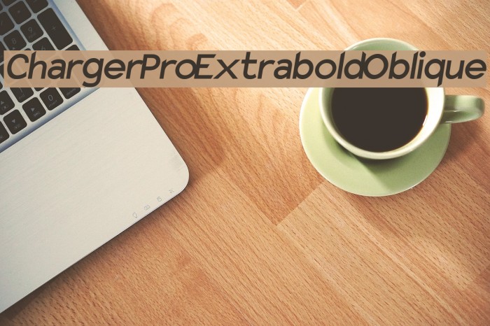 Charger Pro Extrabold Oblique Font examples