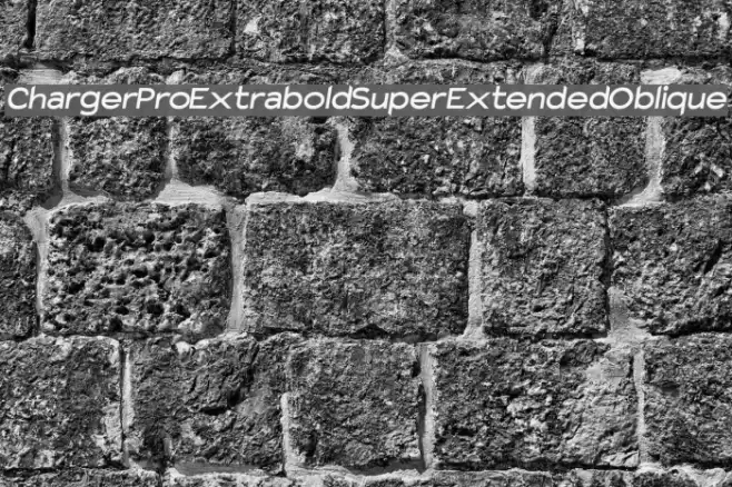Charger Pro Extrabold SuperExtended Oblique examples