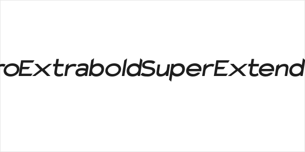 Charger Pro Extrabold SuperExtended Oblique Logo
