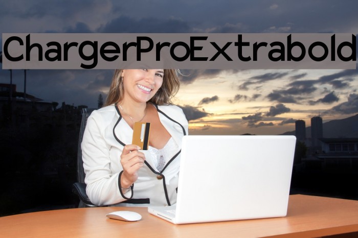 Charger Pro Extrabold Font examples