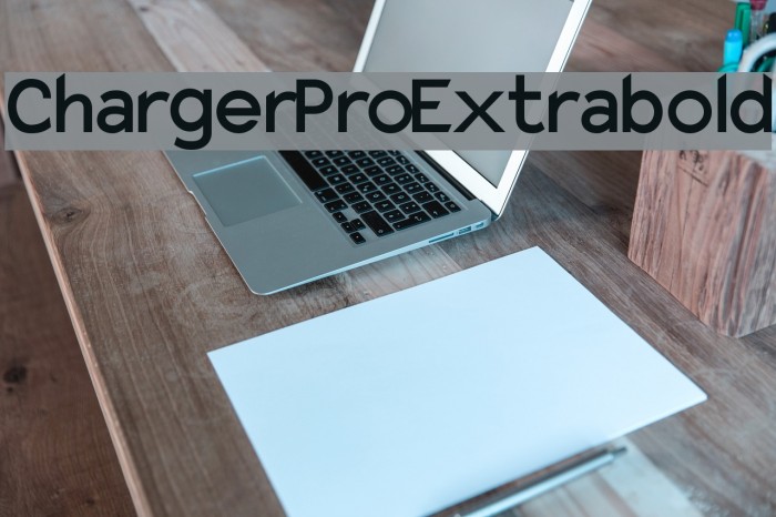 Charger Pro Extrabold Font examples