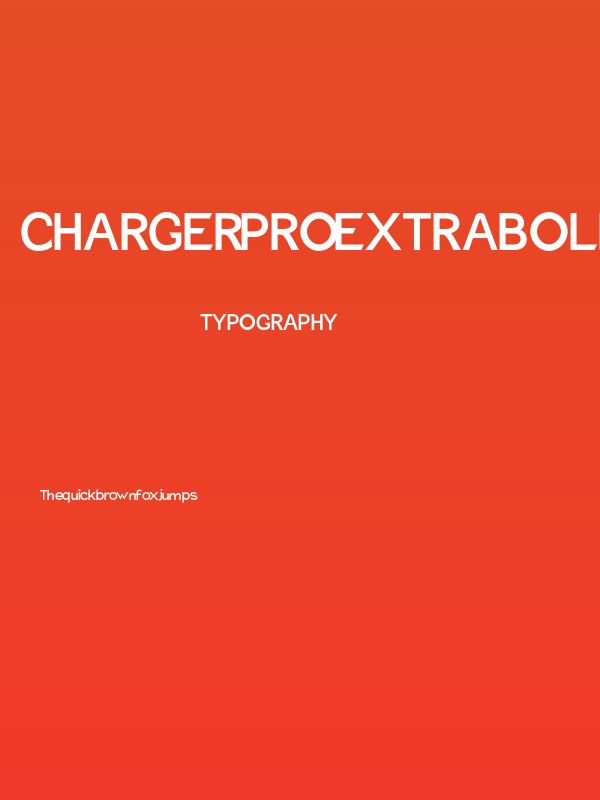 Charger Pro Extrabold Poster